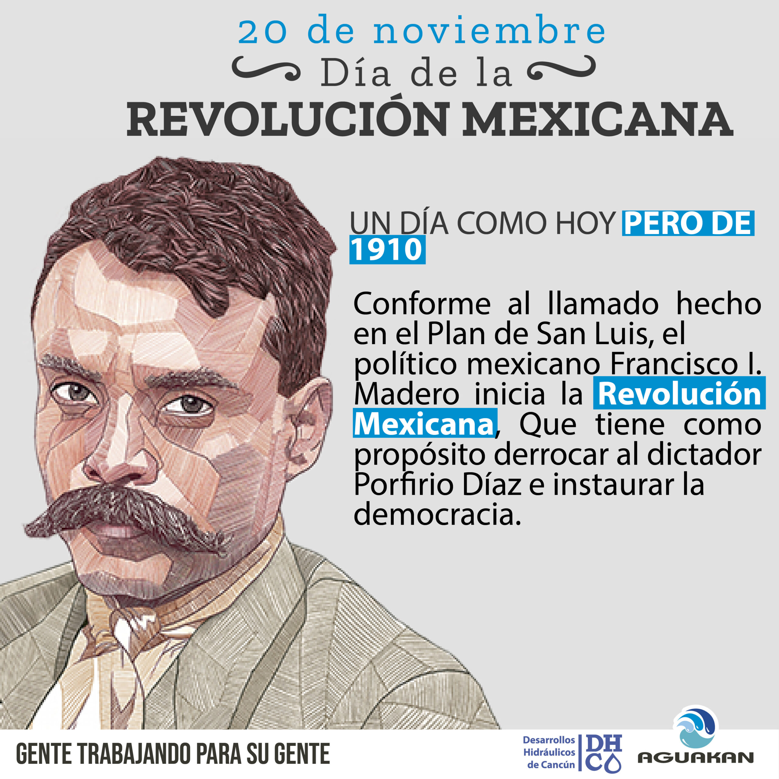 Conmemoramos el 111 Aniversario de Nuestra Revolución Mexicana
