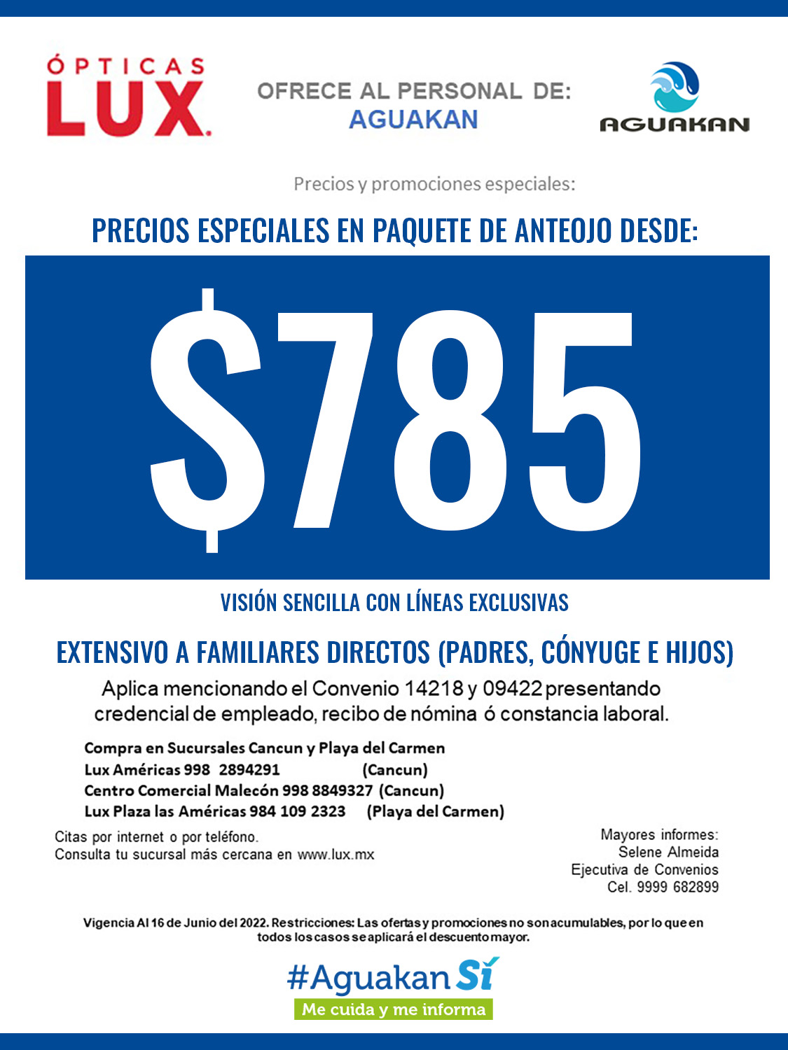 ¡PROMOCIONES EN ÓPTICAS LUX!