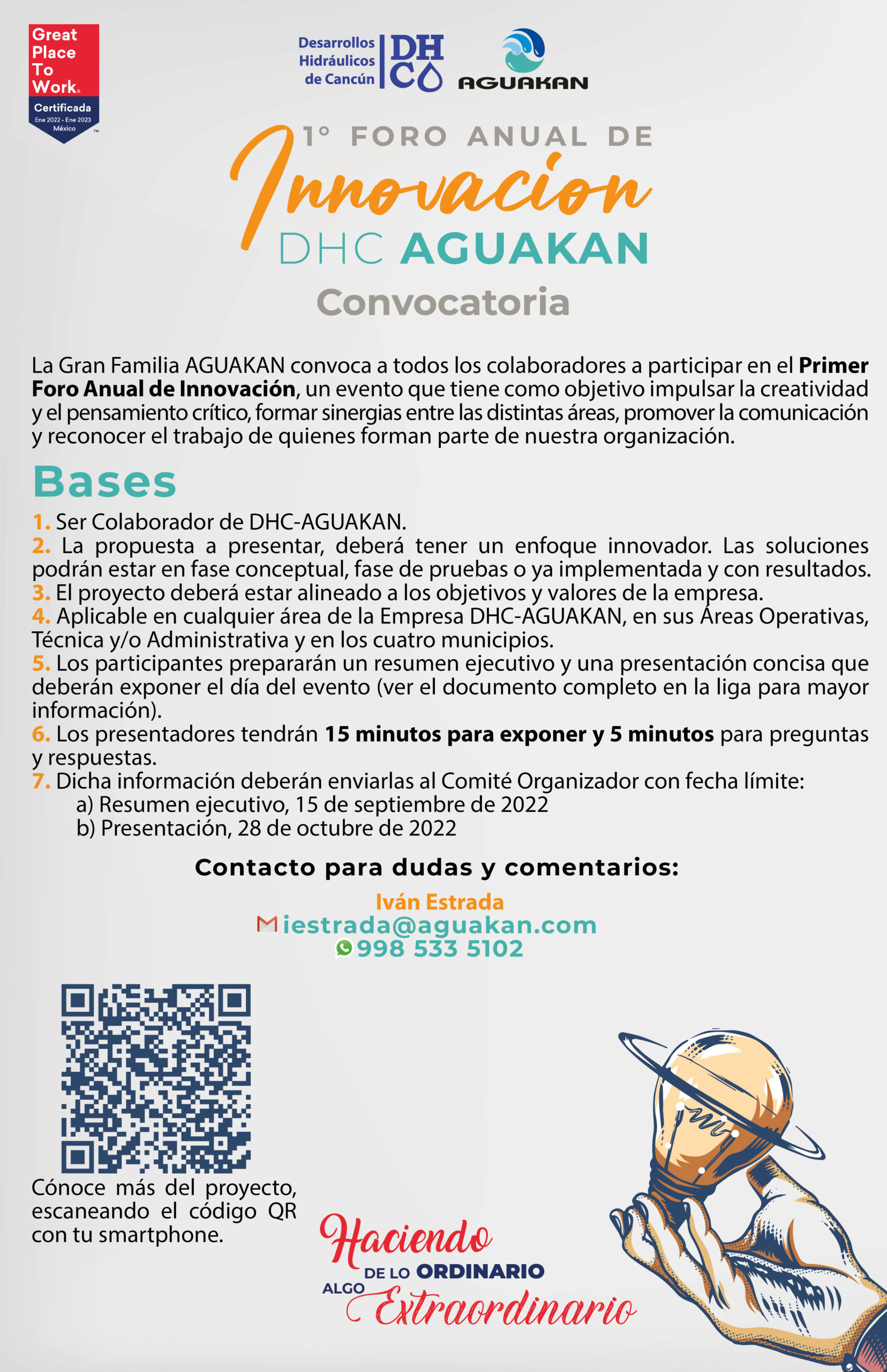 1er Foro Anual De Innovación DHC AGUAKAN